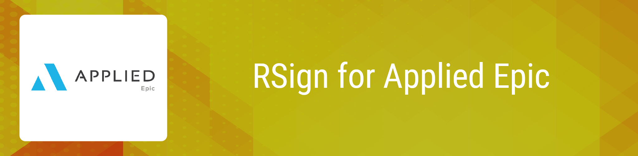 RSign for Applied Epic